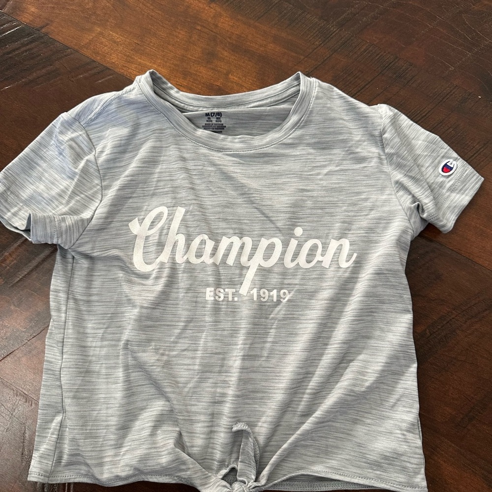 Champion Kids Light Gray Short Sleeve Tee